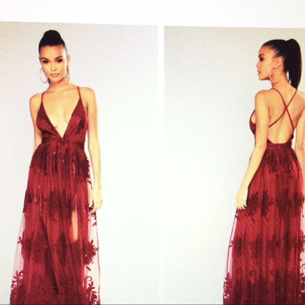 Wine dress - Picture 2 of 8